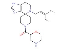 5-(3-methyl-2-buten-1-yl)-1'-(2-morpholinylcarbonyl)-1,5,6,7-tetrahydrospiro[imidazo[4,5-c]pyridine-4,4'-piperidine] dihydrochloride