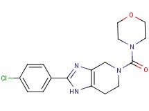 2-(4-chlorophenyl)-5-(morpholin-4-ylcarbonyl)-4,5,6,7-tetrahydro-1H-imidazo[4,5-c]pyridine
