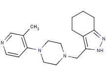 3-{[4-(3-methyl-4-pyridinyl)-1-piperazinyl]methyl}-4,5,6,7-tetrahydro-2H-indazole bis(trifluoroacetate)