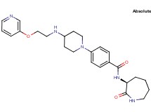 N-[(3S)-2-oxo-3-azepanyl]-4-(4-{[2-(3-pyridinyloxy)ethyl]amino}-1-piperidinyl)benzamide
