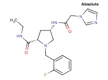 (4S)-N-ethyl-1-(2-fluorobenzyl)-4-[(1H-imidazol-1-ylacetyl)amino]-L-prolinamide