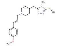 1-[(2E)-3-(4-methoxyphenyl)prop-2-en-1-yl]-4-{[4-methyl-5-(methylthio)-4H-1,2,4-triazol-3-yl]methyl}piperidine