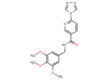 6-(4H-1,2,4-triazol-4-yl)-N-(3,4,5-trimethoxybenzyl)nicotinamide