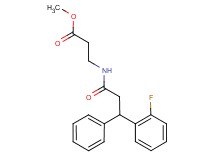 methyl N-[3-(2-fluorophenyl)-3-phenylpropanoyl]-beta-alaninate