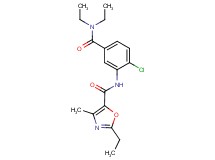 N-{2-chloro-5-[(diethylamino)carbonyl]phenyl}-2-ethyl-4-methyl-1,3-oxazole-5-carboxamide