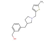 [3-({1-[(5-methyl-2-thienyl)methyl]pyrrolidin-3-yl}methyl)phenyl]methanol