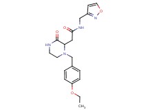 2-[1-(4-ethoxybenzyl)-3-oxo-2-piperazinyl]-N-(3-isoxazolylmethyl)acetamide