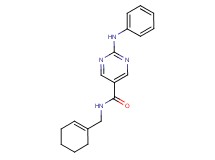 2-anilino-N-(1-cyclohexen-1-ylmethyl)-5-pyrimidinecarboxamide