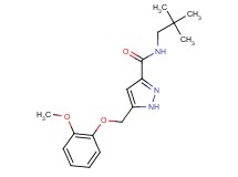 N-(2,2-dimethylpropyl)-5-[(2-methoxyphenoxy)methyl]-1H-pyrazole-3-carboxamide