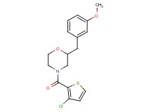 4-[(3-chloro-2-thienyl)carbonyl]-2-(3-methoxybenzyl)morpholine