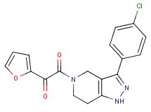 2-[3-(4-chlorophenyl)-1,4,6,7-tetrahydro-5H-pyrazolo[4,3-c]pyridin-5-yl]-1-(2-furyl)-2-oxoethanone