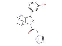 3-[(3R*,3aR*,7aR*)-1-(1H-tetrazol-1-ylacetyl)octahydro-4,7-ethanopyrrolo[3,2-b]pyridin-3-yl]phenol