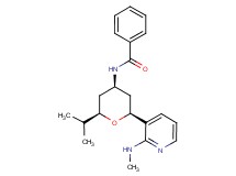 N-{(2R*,4R*,6S*)-2-isopropyl-6-[2-(methylamino)pyridin-3-yl]tetrahydro-2H-pyran-4-yl}benzamide