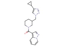 3-({3-[(4-cyclopropyl-1H-1,2,3-triazol-1-yl)methyl]piperidin-1-yl}carbonyl)pyrazolo[1,5-a]pyridine