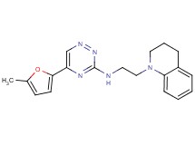 N-[2-(3,4-dihydro-1(2H)-quinolinyl)ethyl]-5-(5-methyl-2-furyl)-1,2,4-triazin-3-amine