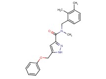 N-(2,3-dimethylbenzyl)-N-methyl-5-(phenoxymethyl)-1H-pyrazole-3-carboxamide