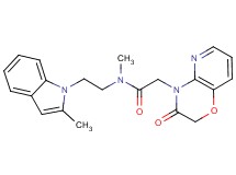 N-methyl-N-[2-(2-methyl-1H-indol-1-yl)ethyl]-2-(3-oxo-2,3-dihydro-4H-pyrido[3,2-b][1,4]oxazin-4-yl)acetamide