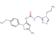 N-[1-(4-methoxyphenyl)-3-methyl-1H-pyrazol-5-yl]-N'-[(4-propyl-4H-1,2,4-triazol-3-yl)methyl]urea