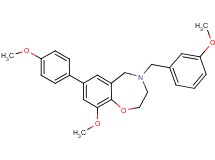 9-methoxy-4-(3-methoxybenzyl)-7-(4-methoxyphenyl)-2,3,4,5-tetrahydro-1,4-benzoxazepine