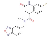 N-(2,1,3-benzoxadiazol-5-ylmethyl)-7-fluoro-N-methyl-2-oxo-1,2,3,4-tetrahydroquinoline-4-carboxamide