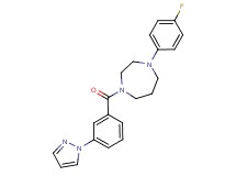 1-(4-fluorophenyl)-4-[3-(1H-pyrazol-1-yl)benzoyl]-1,4-diazepane