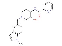 N-{(3R*,4R*)-3-hydroxy-1-[(1-methyl-1H-indol-5-yl)methyl]piperidin-4-yl}pyridine-2-carboxamide