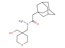 2-(1-adamantyl)-N-{[4-(hydroxymethyl)tetrahydro-2H-pyran-4-yl]methyl}-N-methylacetamide