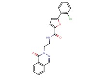 5-(2-chlorophenyl)-N-[2-(1-oxo-2(1H)-phthalazinyl)ethyl]-2-furamide
