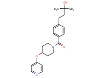 2-methyl-4-(4-{[4-(4-pyridinyloxy)-1-piperidinyl]carbonyl}phenyl)-2-butanol