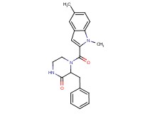 3-benzyl-4-[(1,5-dimethyl-1H-indol-2-yl)carbonyl]piperazin-2-one