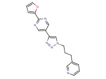 2-(2-furyl)-5-[1-(3-pyridin-3-ylpropyl)-1H-1,2,3-triazol-4-yl]pyrimidine