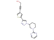 3-{5-[1-(1-pyrimidin-2-ylpiperidin-3-yl)-1H-1,2,3-triazol-4-yl]-3-thienyl}prop-2-yn-1-ol