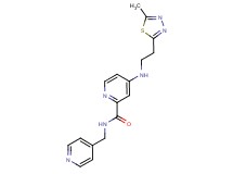 4-{[2-(5-methyl-1,3,4-thiadiazol-2-yl)ethyl]amino}-N-(4-pyridinylmethyl)-2-pyridinecarboxamide