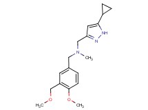 1-(5-cyclopropyl-1H-pyrazol-3-yl)-N-[4-methoxy-3-(methoxymethyl)benzyl]-N-methylmethanamine