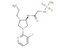 N~1~-[rel-(3R,4S)-1-(3-fluoro-2-pyridinyl)-4-propyl-3-pyrrolidinyl]-N~2~-(methylsulfonyl)glycinamide hydrochloride