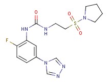 N-[2-fluoro-5-(4H-1,2,4-triazol-4-yl)phenyl]-N'-[2-(pyrrolidin-1-ylsulfonyl)ethyl]urea