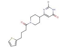 6-{1-[4-(2-thienyl)butanoyl]piperidin-4-yl}pyrimidin-4(3H)-one