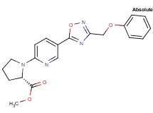 methyl 1-{5-[3-(phenoxymethyl)-1,2,4-oxadiazol-5-yl]-2-pyridinyl}-L-prolinate