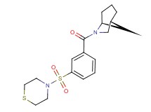 (1R*,5S*)-6-[3-(thiomorpholin-4-ylsulfonyl)benzoyl]-6-azabicyclo[3.2.1]octane