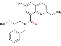 6-ethyl-N-(2-methoxyethyl)-2-methyl-N-(2-pyridinylmethyl)-4-quinolinecarboxamide