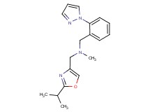 1-(2-isopropyl-1,3-oxazol-4-yl)-N-methyl-N-[2-(1H-pyrazol-1-yl)benzyl]methanamine