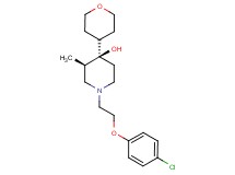 (3R*,4R*)-1-[2-(4-chlorophenoxy)ethyl]-3-methyl-4-(tetrahydro-2H-pyran-4-yl)-4-piperidinol