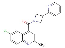 6-chloro-2-methyl-4-{[3-(2-pyridinyl)-1-azetidinyl]carbonyl}quinoline