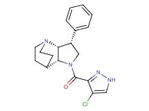 (3R*,3aR*,7aR*)-1-[(4-chloro-1H-pyrazol-3-yl)carbonyl]-3-phenyloctahydro-4,7-ethanopyrrolo[3,2-b]pyridine