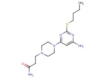 3-{4-[6-amino-2-(butylthio)pyrimidin-4-yl]piperazin-1-yl}propanamide