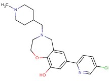 7-(5-chloropyridin-2-yl)-4-[(1-methylpiperidin-4-yl)methyl]-2,3,4,5-tetrahydro-1,4-benzoxazepin-9-ol
