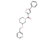 3-[({1-[(5-phenyl-3-isoxazolyl)carbonyl]-3-piperidinyl}oxy)methyl]pyridine