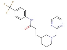 3-[1-(pyrimidin-2-ylmethyl)piperidin-3-yl]-N-[4-(trifluoromethyl)phenyl]propanamide