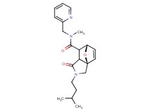 (3aR*,6S*)-N-methyl-2-(3-methylbutyl)-1-oxo-N-(pyridin-2-ylmethyl)-1,2,3,6,7,7a-hexahydro-3a,6-epoxyisoindole-7-carboxamide