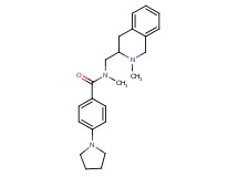 N-methyl-N-[(2-methyl-1,2,3,4-tetrahydro-3-isoquinolinyl)methyl]-4-(1-pyrrolidinyl)benzamide